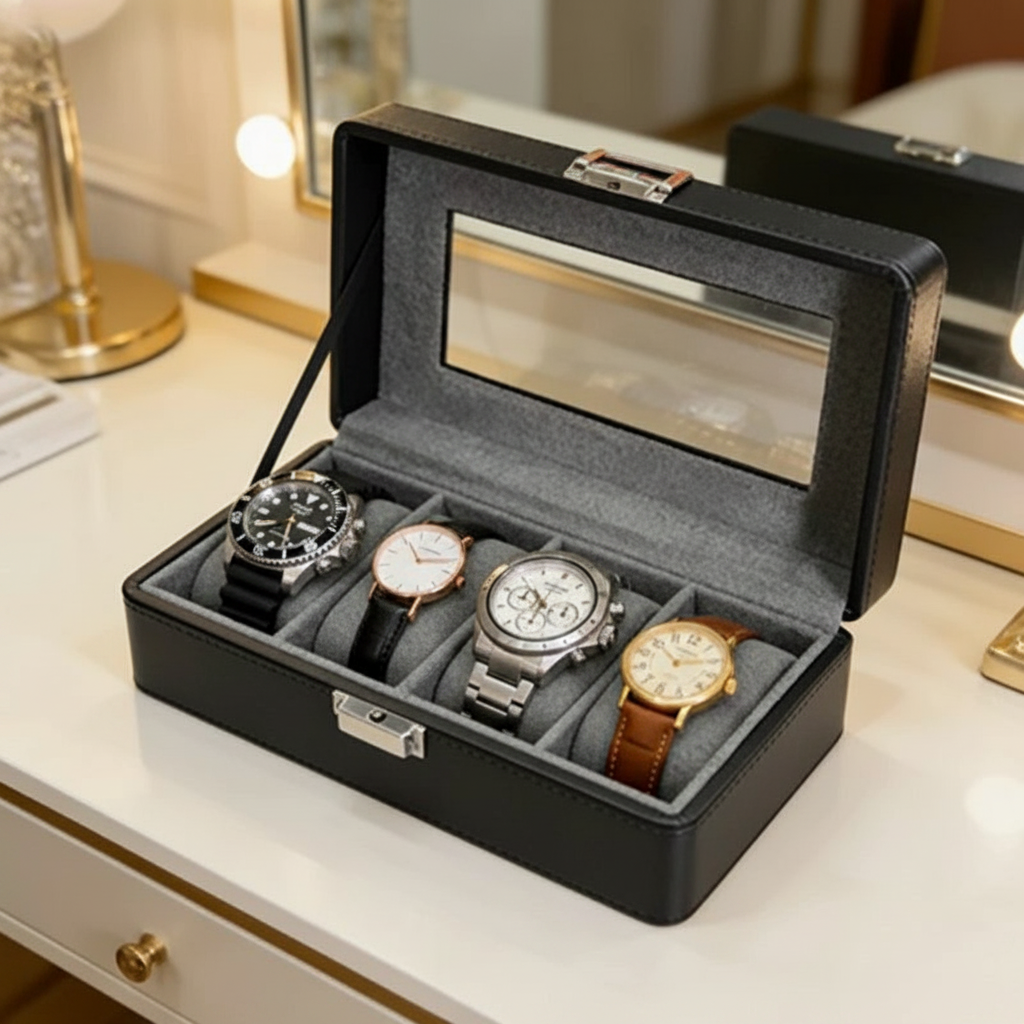 4-Slot Watch Box - FEAT3