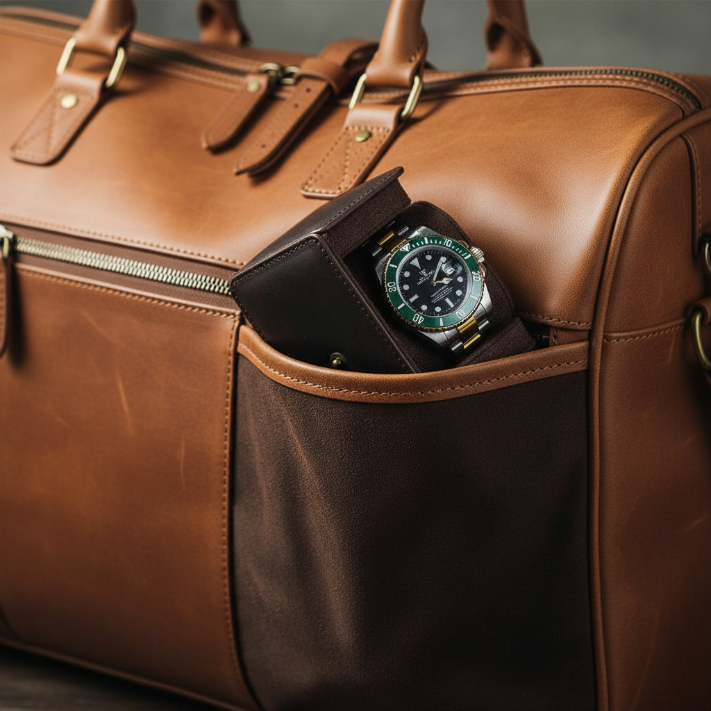 Classic Leather Watch Roll - FEAT3