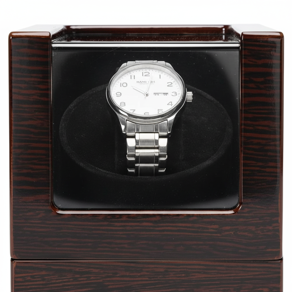 Wood & Glass Watch Winder - FEAT1
