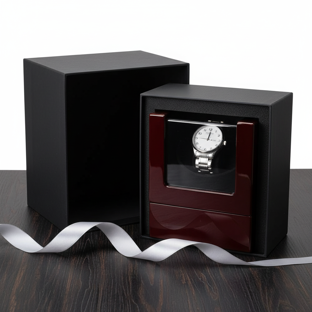 Wood & Glass Watch Winder - FEAT4
