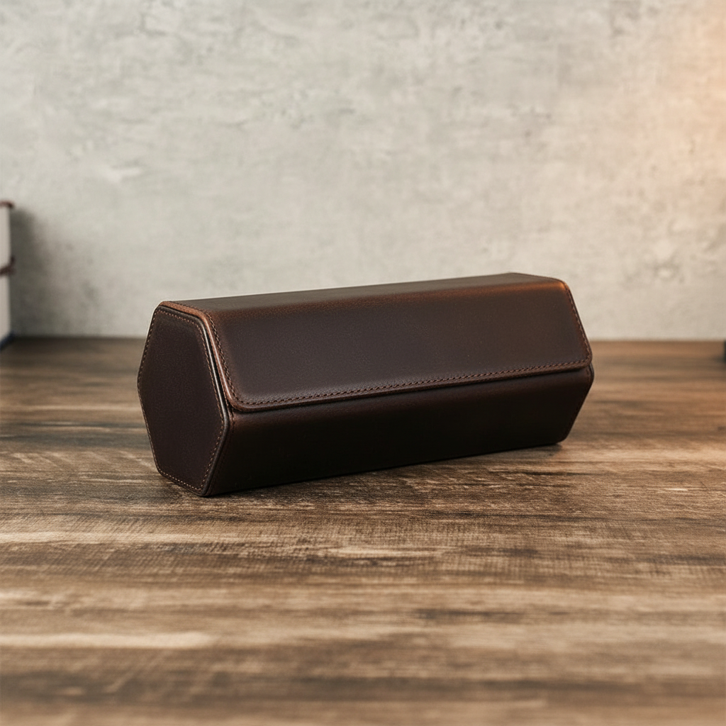 Classic Leather Watch Roll