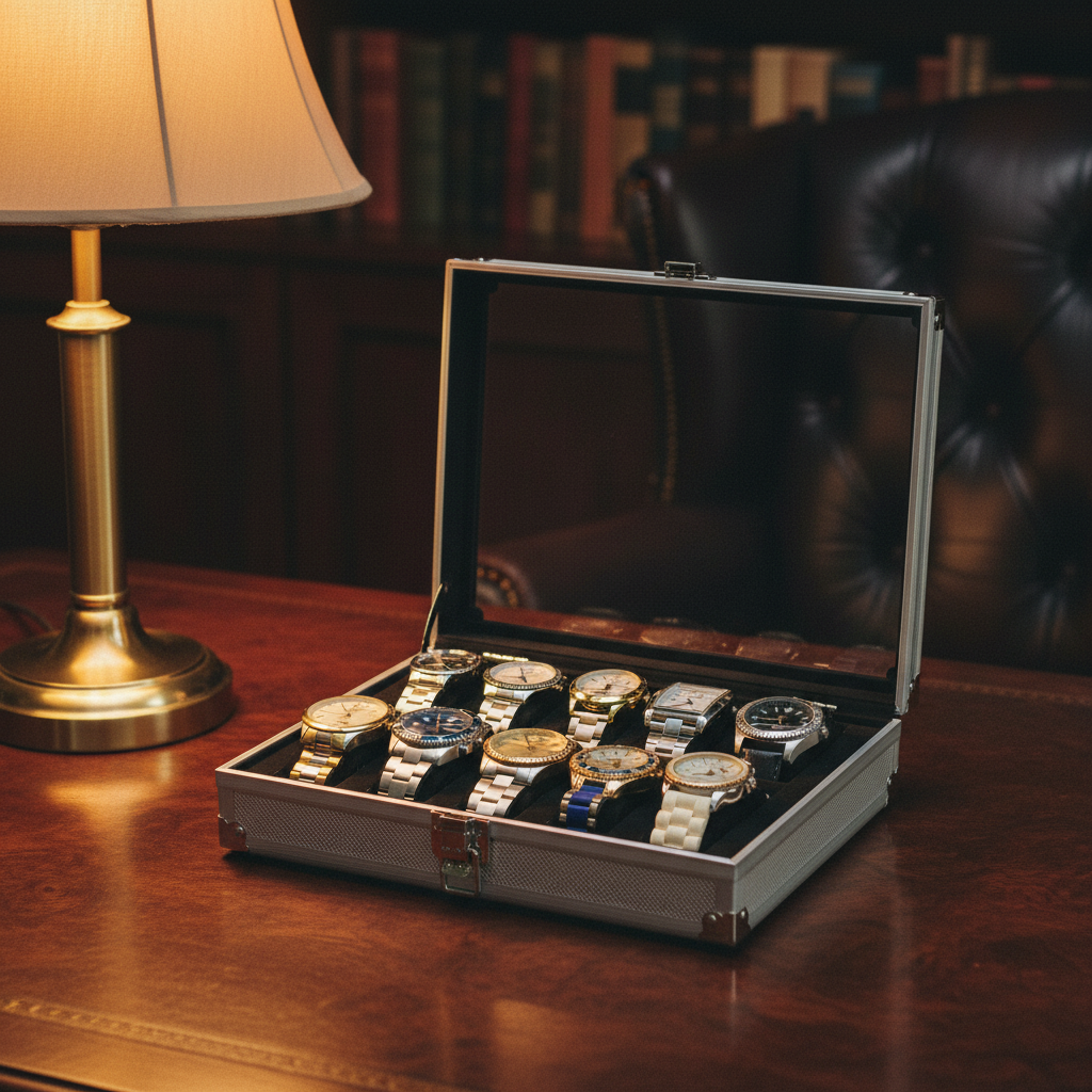 Aluminium Watch Display Box