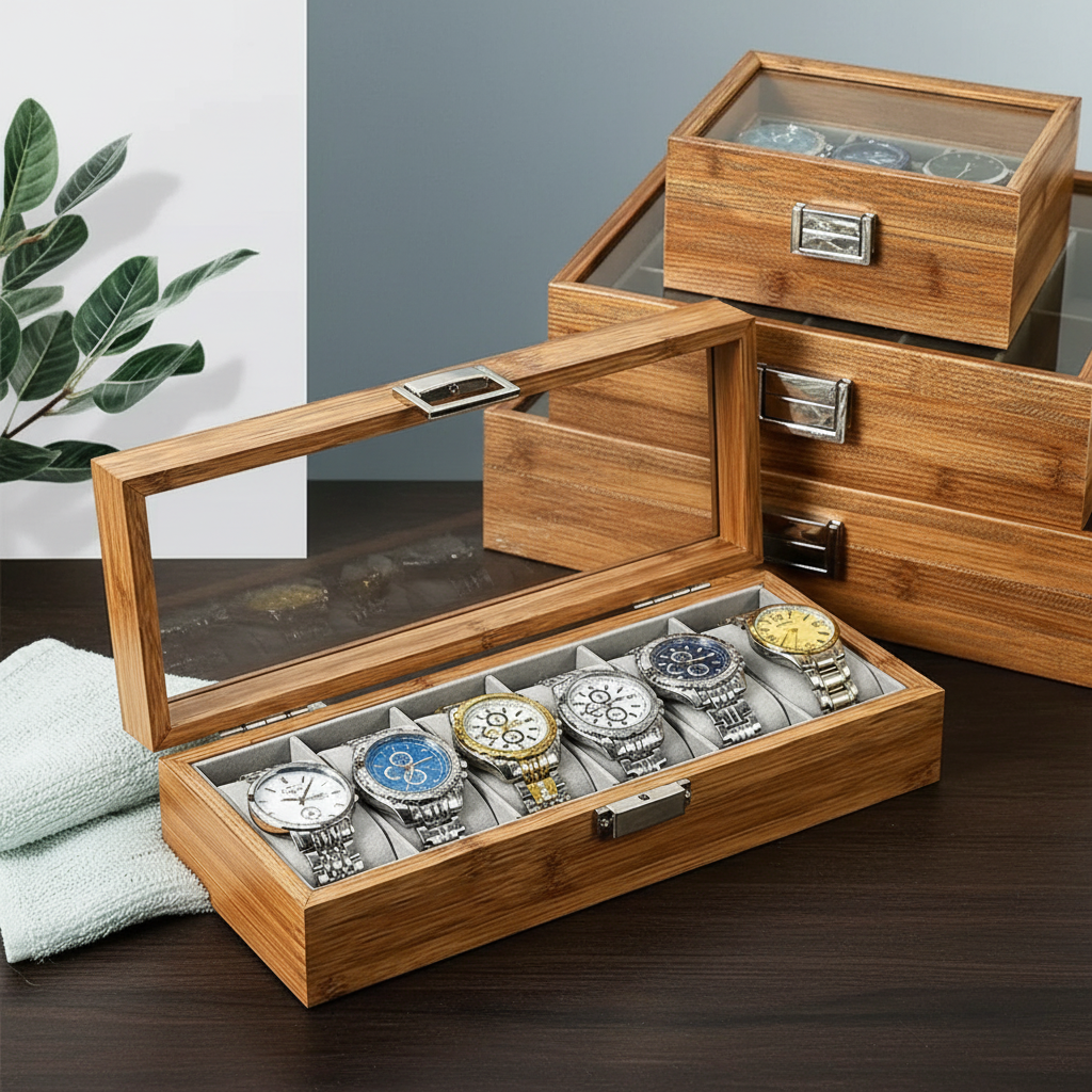 Bamboo Watch Box