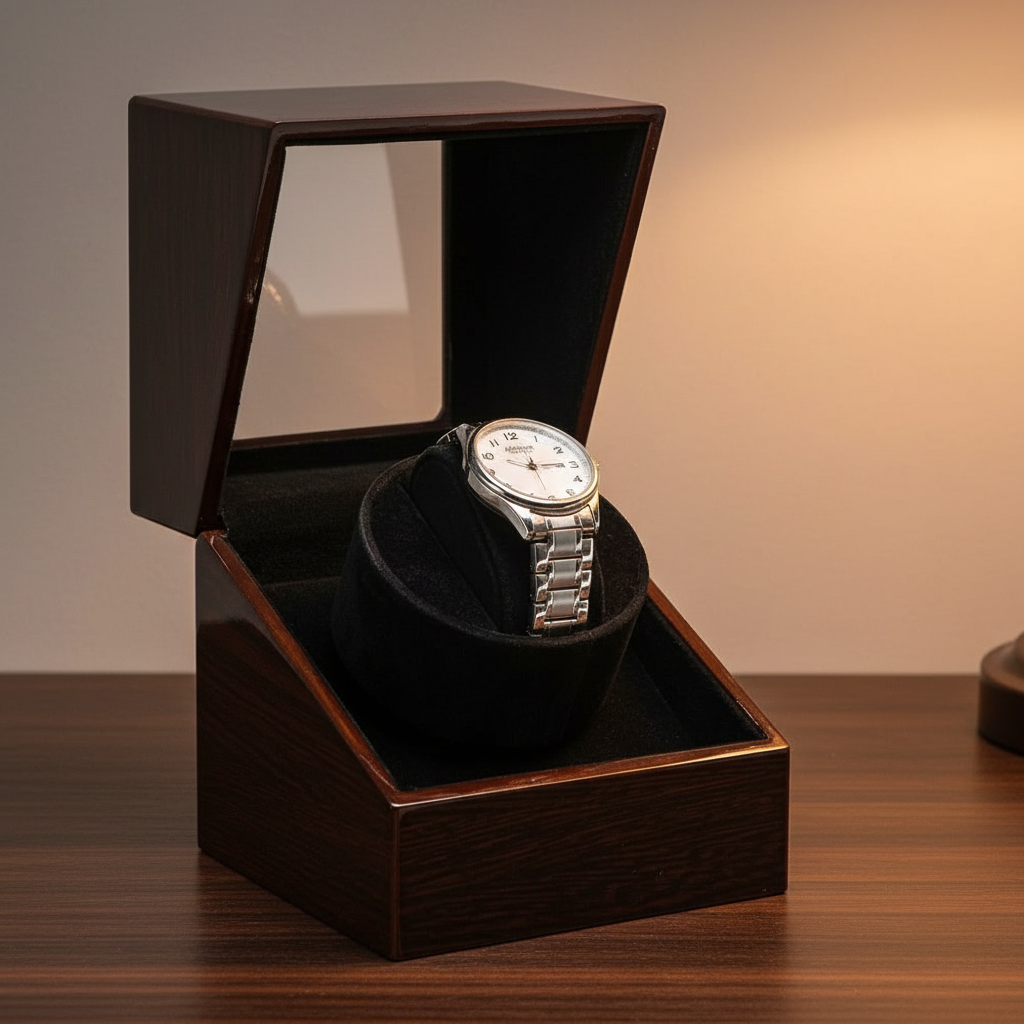 Wood & Glass Watch Winder