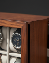 12-Slot Solid Wood Watch Box