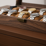 Double Layer Leather Watch Box