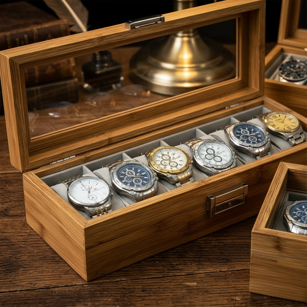 Bamboo Watch Box