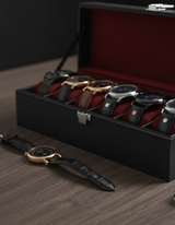 6-Slot Watch Box with Glass Lid