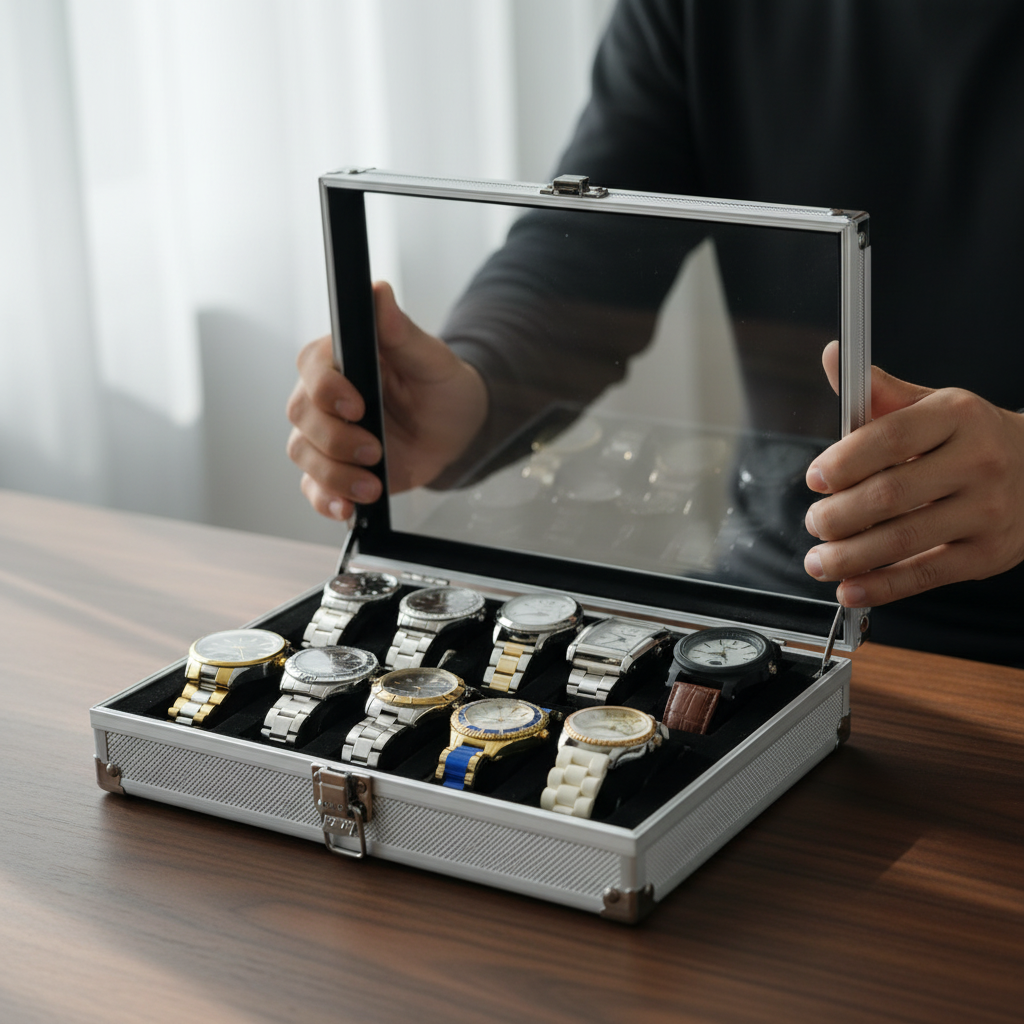 Aluminium Watch Display Box
