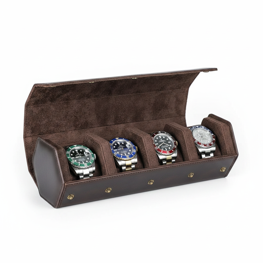 Classic Leather Watch Roll