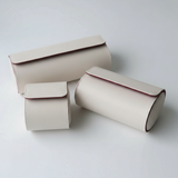 White Leather Watch Roll