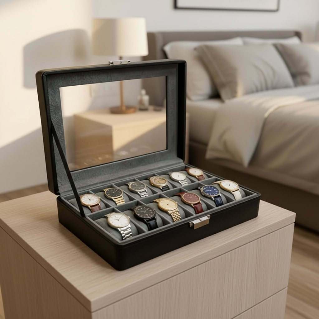 12-Slot Watch Box