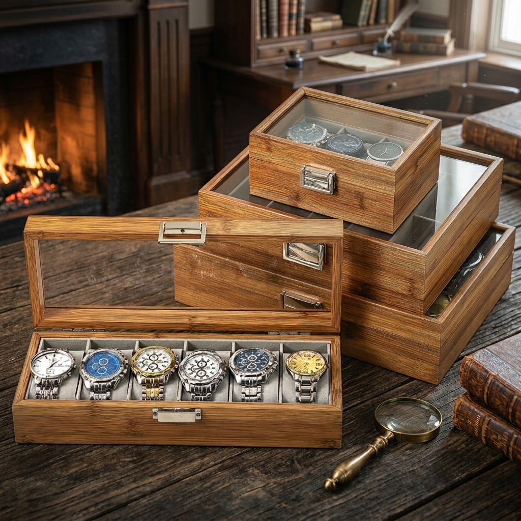 Bamboo Watch Box
