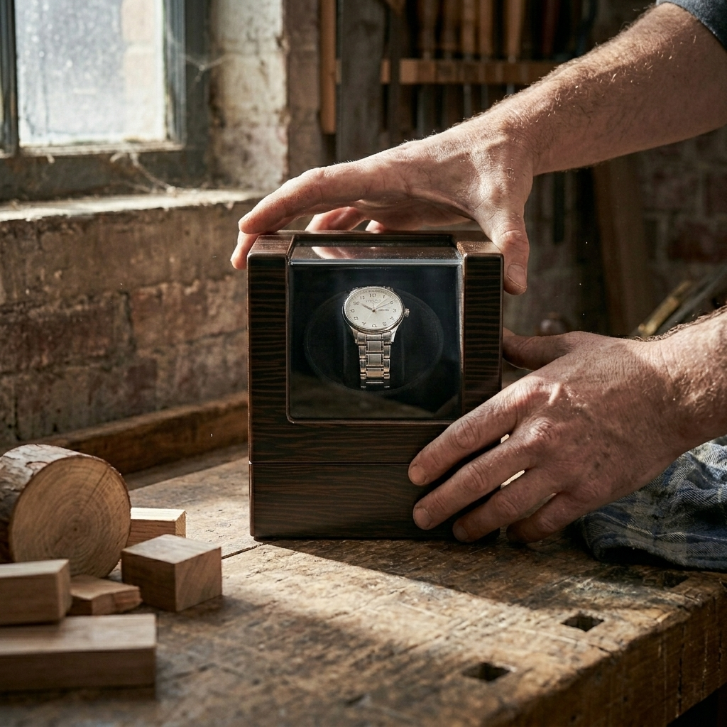 Wood & Glass Watch Winder