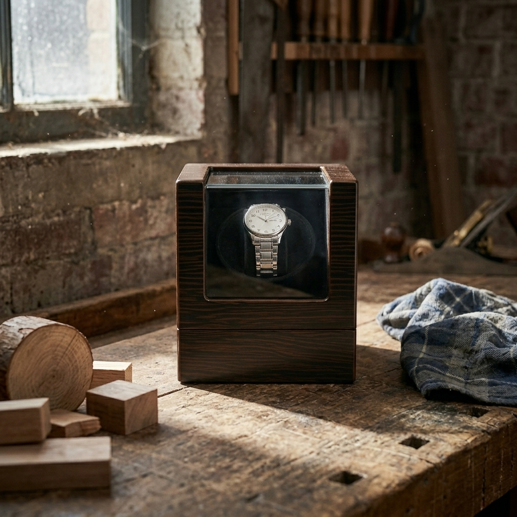 Wood & Glass Watch Winder