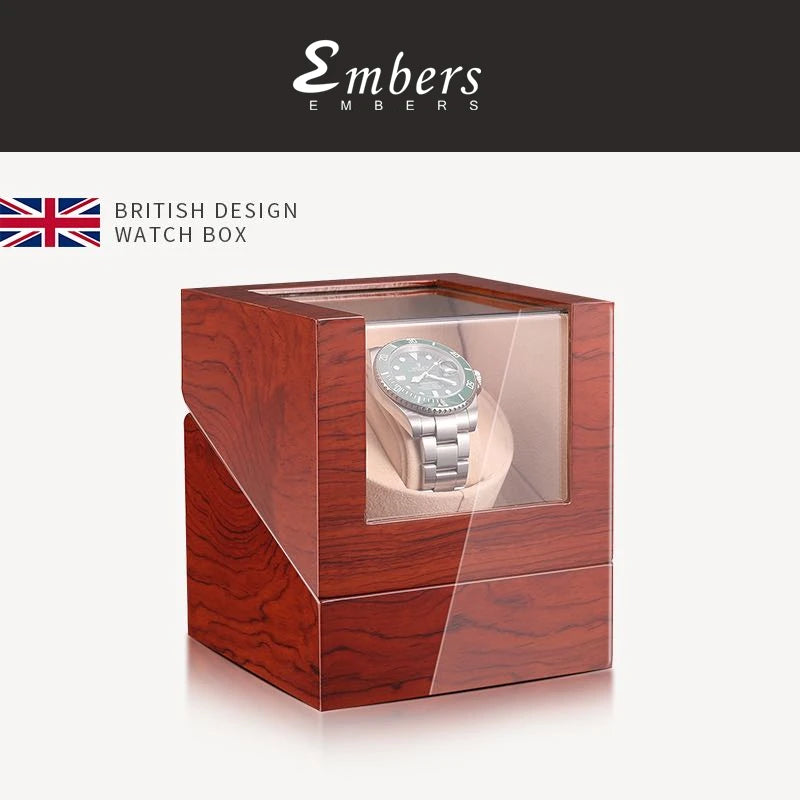 Wood & Glass Watch Winder