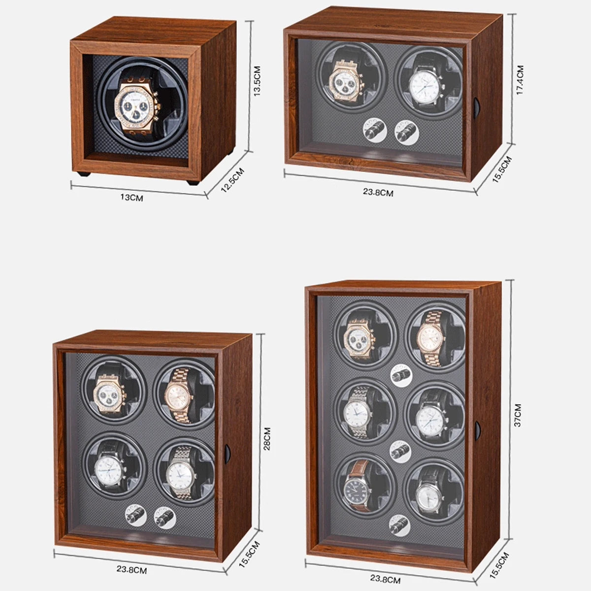 LED Wooden Watch Winder