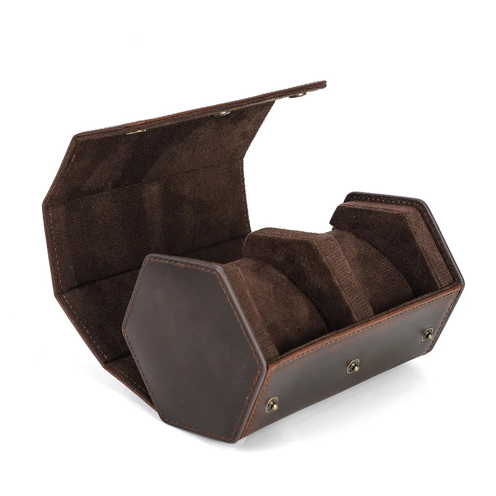Classic Leather Watch Roll