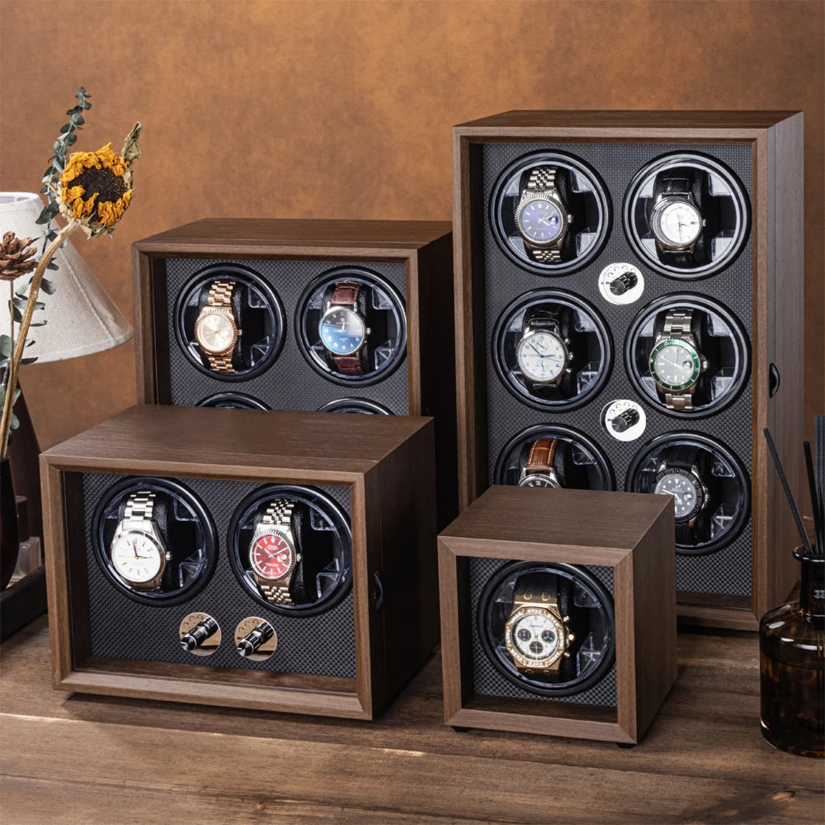 LED Wooden Watch Winder