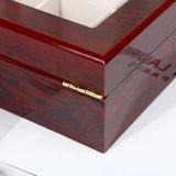 Dark Red Wooden Watch Box
