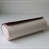 White Leather Watch Roll