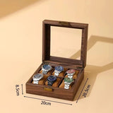 Double Layer Leather Watch Box