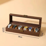 Double Layer Leather Watch Box