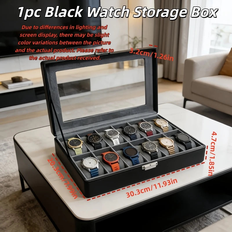 12-Slot Watch Box