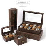 Double Layer Leather Watch Box