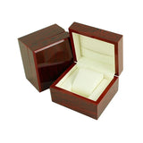 Dark Red Wooden Watch Box