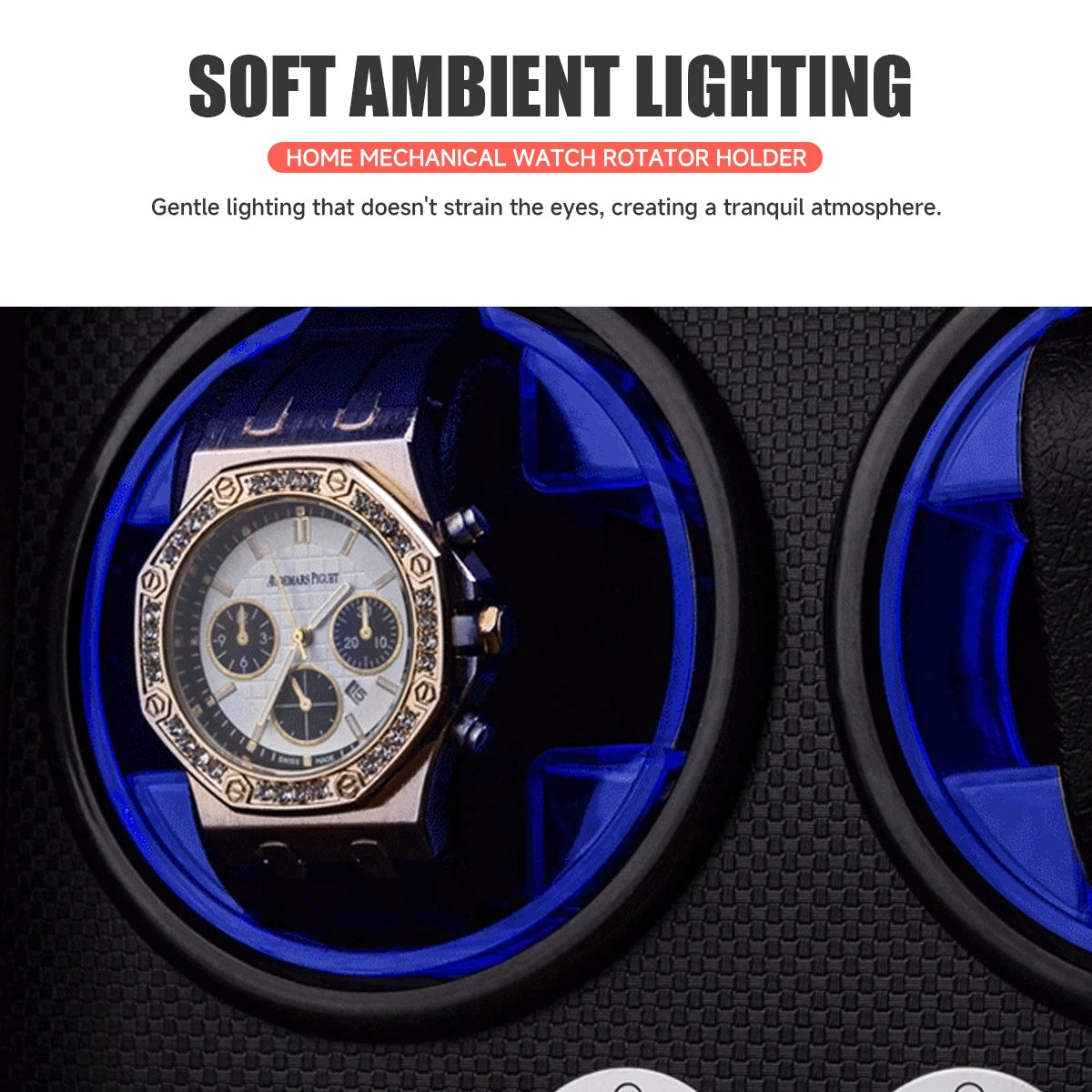 LED Wooden Watch Winder