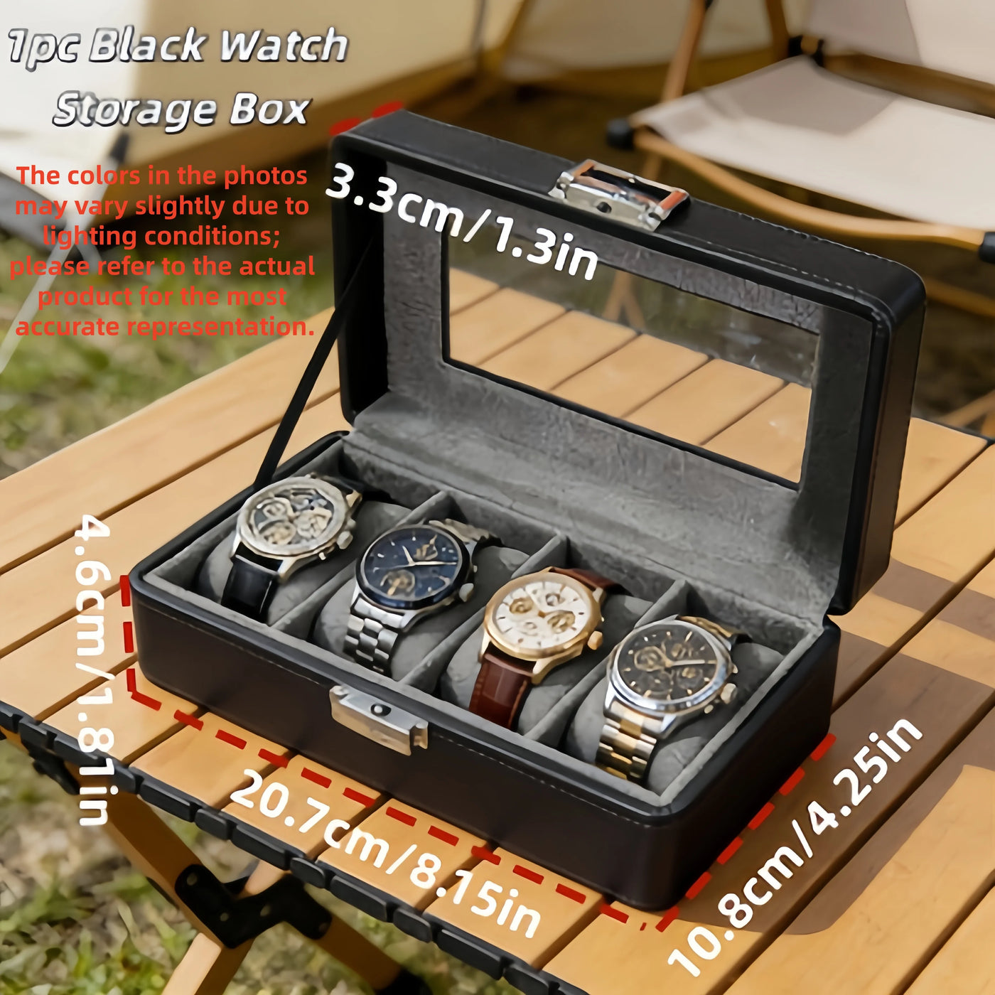 4-Slot Watch Box