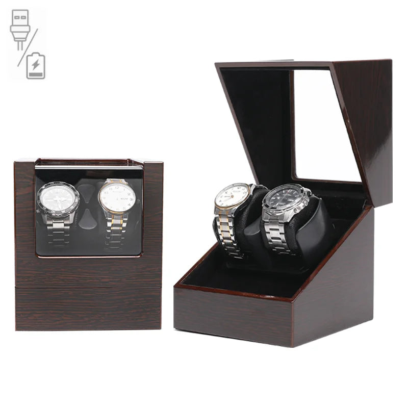 Wood & Glass Watch Winder