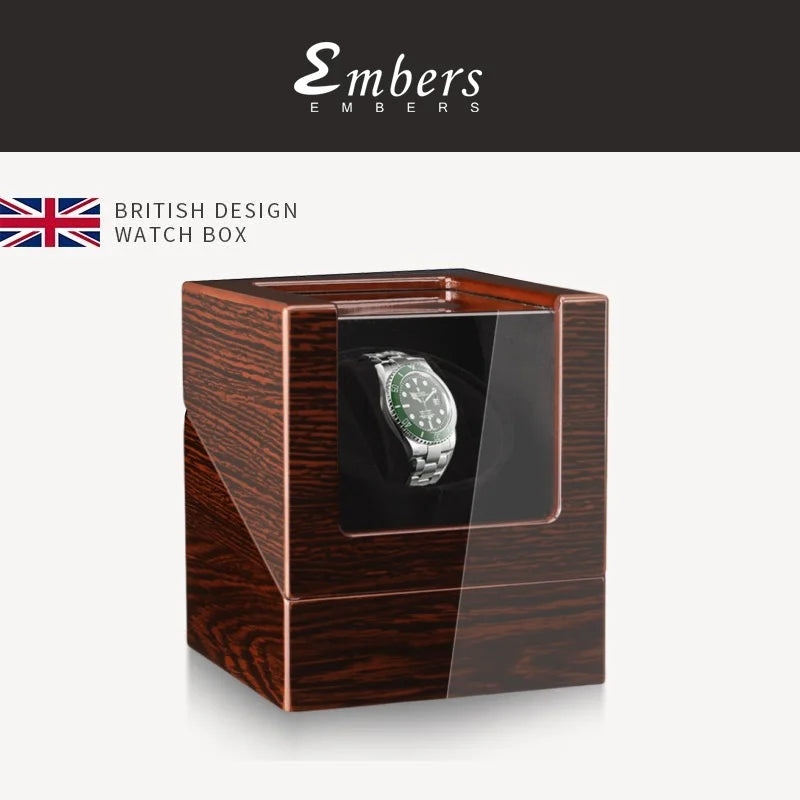 Wood & Glass Watch Winder