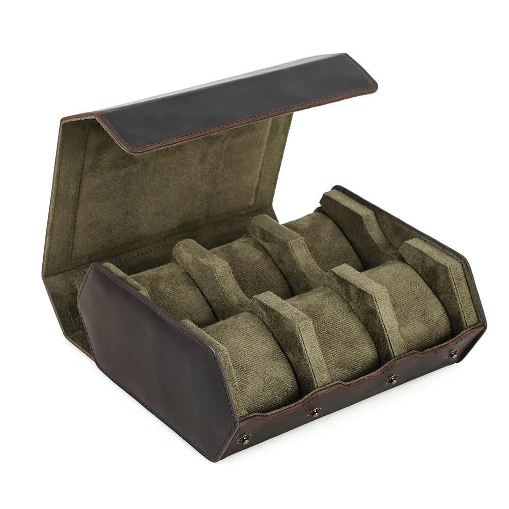 Classic Leather Watch Roll