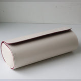 White Leather Watch Roll
