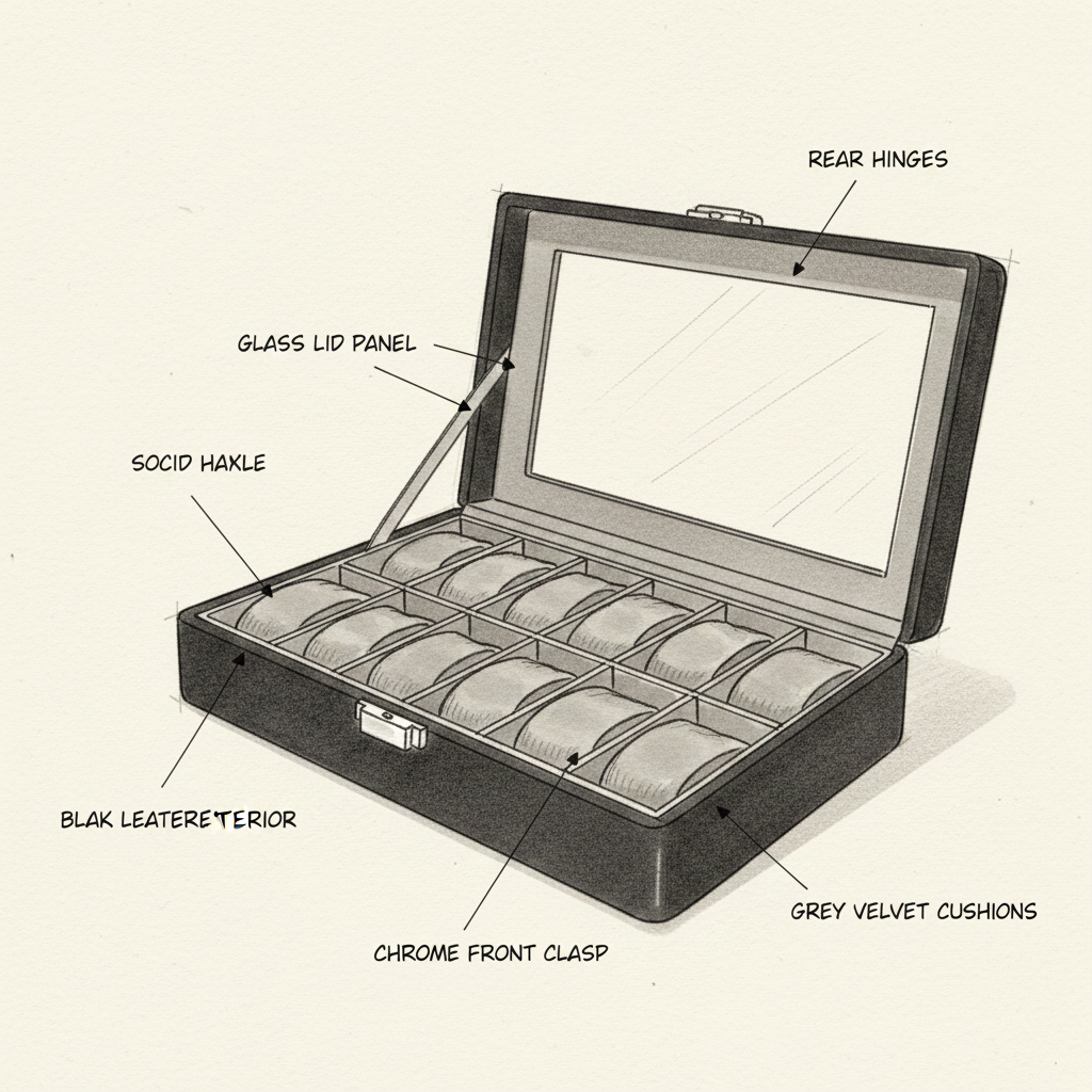 12-Slot Watch Box