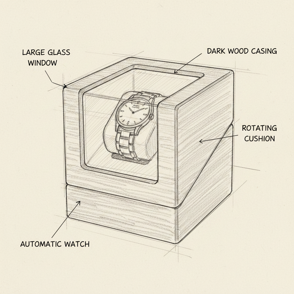 Wood & Glass Watch Winder
