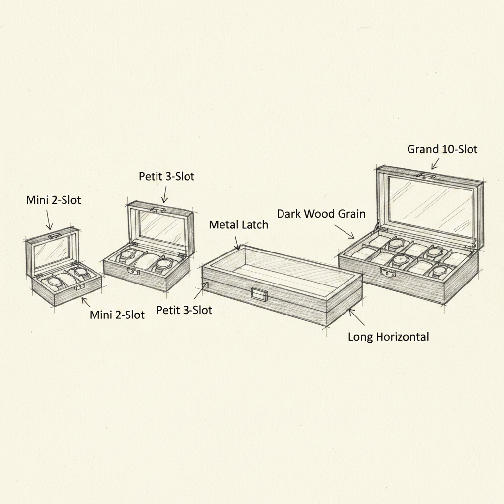 Double Layer Leather Watch Box