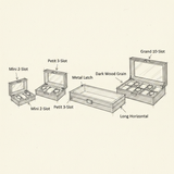 Double Layer Leather Watch Box