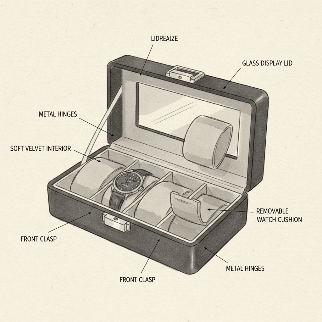 4-Slot Watch Box