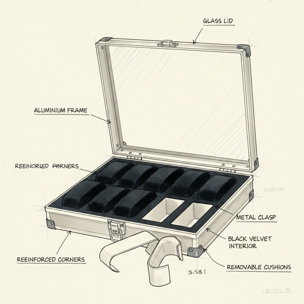 Aluminium Watch Display Box