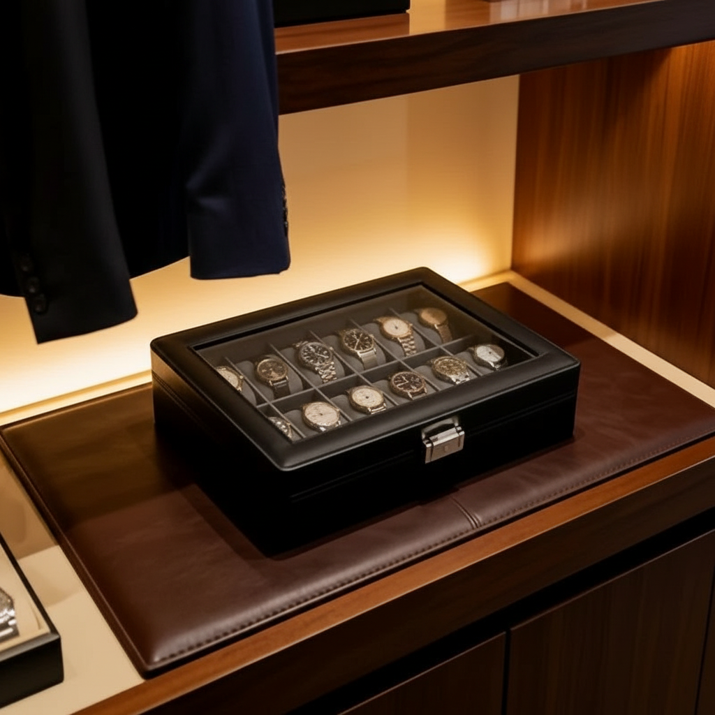 12-Slot Watch Box