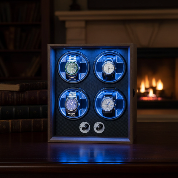 LED Wooden Watch Winder - shot-A