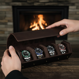 Classic Leather Watch Roll - shot-C