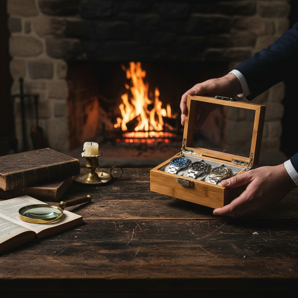Bamboo Watch Box - shot-C
