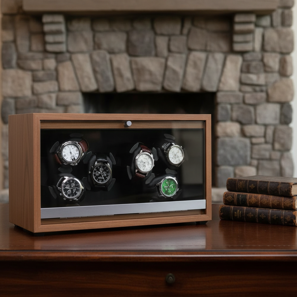6-Slot Rechargeable Watch Winder - shot-D