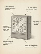 12-Slot Solid Wood Watch Box - shot-SKETCH