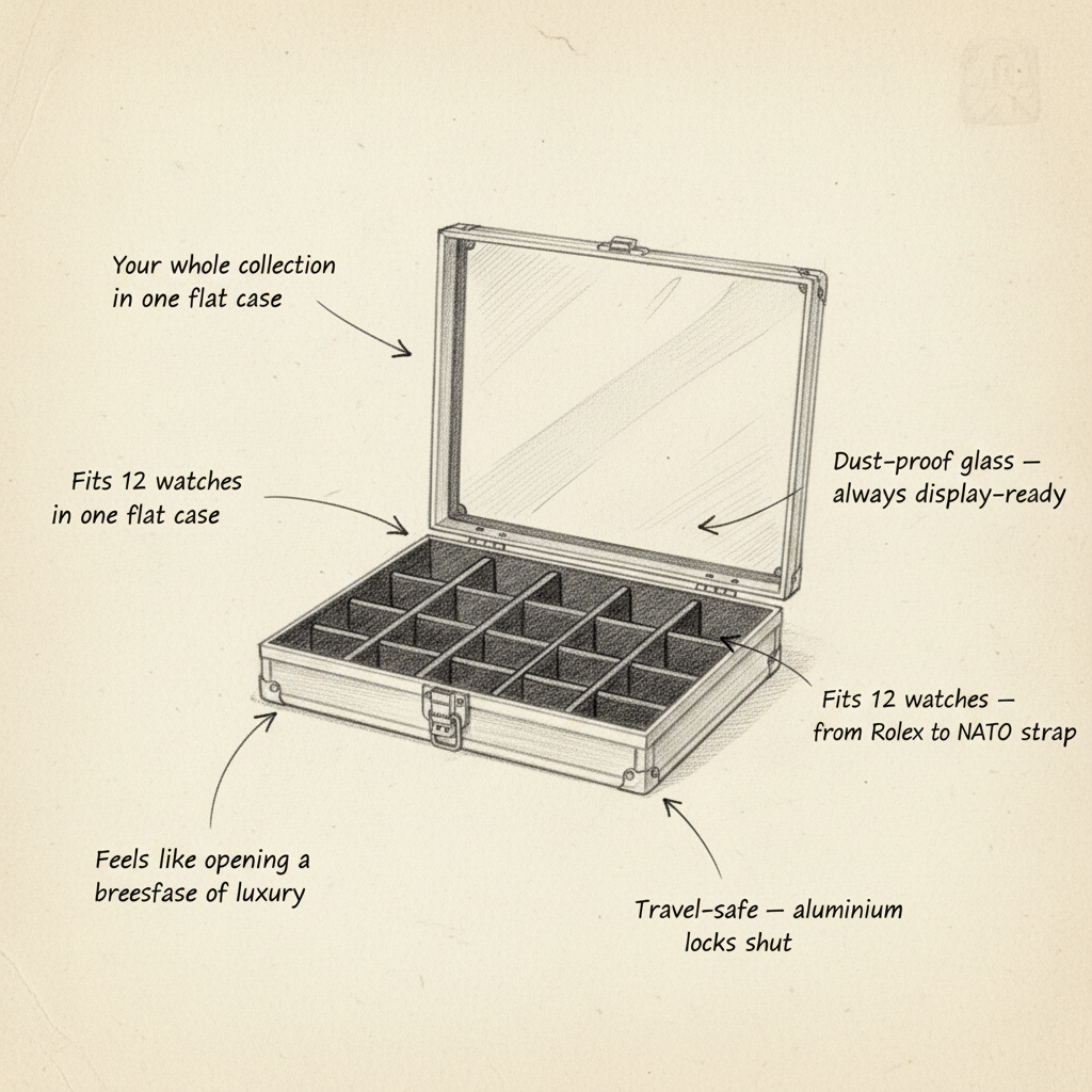 Aluminium Watch Display Box - shot-SKETCH