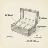 Dark Red Wooden Watch Box - shot-SKETCH